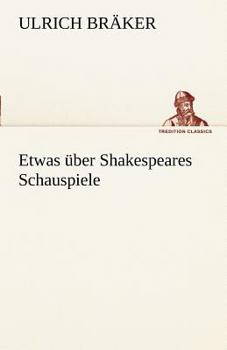 Paperback Etwas Uber Shakespeares Schauspiele [German] Book