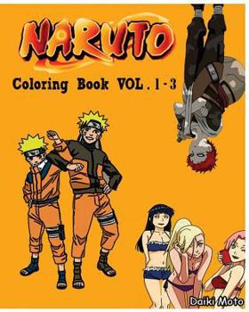 Paperback Naruto: Coloring Book (Vol.1-3): design coloring book