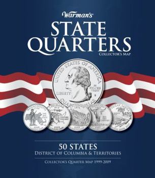 Hardcover Warman's State Quarter Collector's Map: 1999-2009 Book