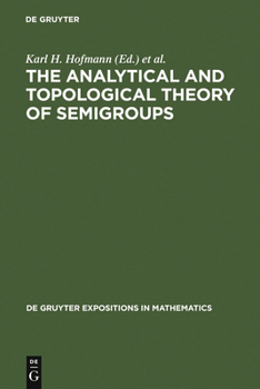 Hardcover The Analytical and Topological Theory of Semigroups: Trends and Developments Book