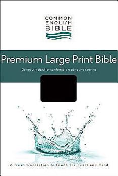 CEB Common English Premium Large Print Bible, Decotone Black Onyx