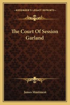 Paperback The Court Of Session Garland Book