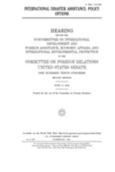 International disaster assistance  : policy options