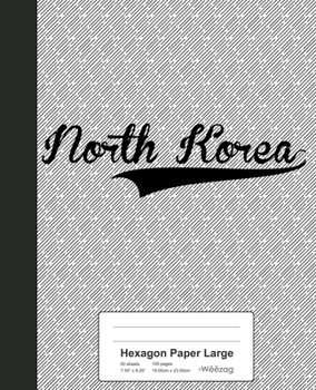 Paperback Hexagon Paper Large: NORTH KOREA Notebook Book