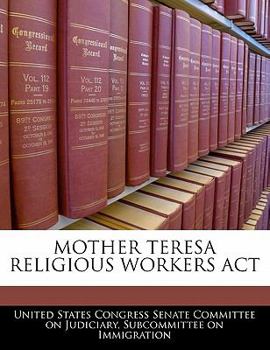 Paperback Mother Teresa Religious Workers ACT Book