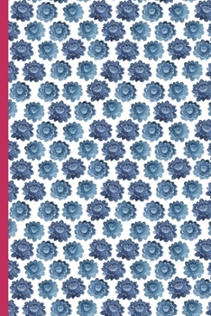 Paperback Weekly Planner: A Week to View Diary and Organizer - Sunday Start with Blue Watercolor Flower Pattern Cover Art Book