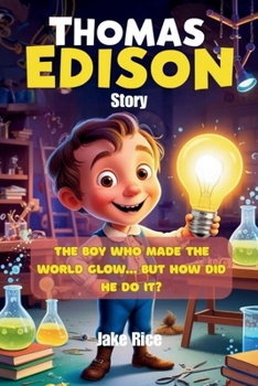 Paperback Thomas Edison Story: The Boy Who Made the World Glow... but How Did He Do It? Book