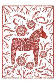 Notes: A Blank Sheet Music Notebook with Swedish Dala Horse Cover Art