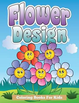 Paperback Flower Design Coloring Books for Kids Book