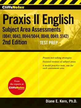Paperback CliffsNotes Praxis II English Subject Area Assessments (0041/5041, 0043, 0044/5044, 0048, 0049/5049, 5142) Book