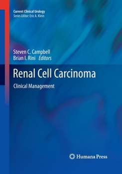 Paperback Renal Cell Carcinoma: Clinical Management Book