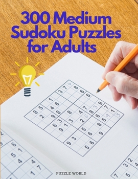 Paperback 300 Medium Sudoku Puzzles for Adults Book
