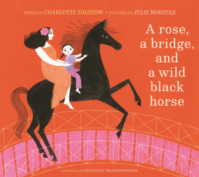 Library Binding Rose, a Bridge, and a Wild Black Horse Book