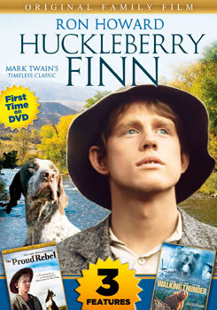 DVD Huckleberry Finn / The Proud Rebel / Walking Thunder Book