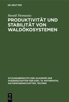 Hardcover Produktivität Und Stabilität Von Waldökosystemen [German] Book