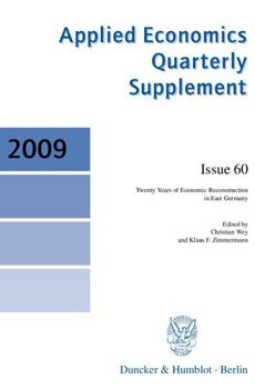 Paperback Twenty Years of Economic Reconstruction in East Germany Book