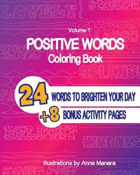 Paperback Positive Words Coloring Book