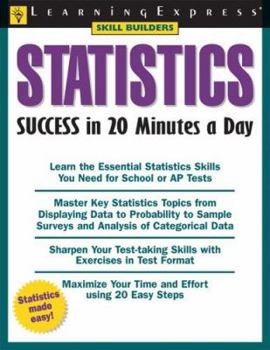 Paperback Statistics Success in 20 Minutes a Day Book