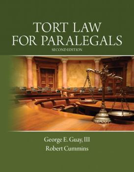 Paperback Tort Law for Paralegals Book