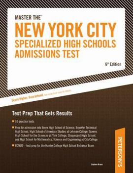 Paperback Arco Master the New York City Specialized High Schools Admissions Test Book