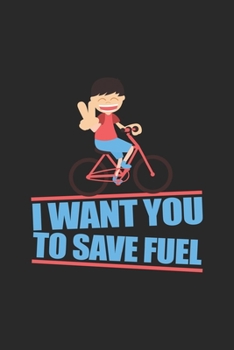 I want you to save fuel: 6x9 Bicycle | grid | squared paper | notebook | notes
