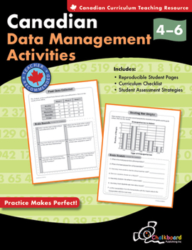 Paperback Canadian Data Management Activities Grades 4-6 Book