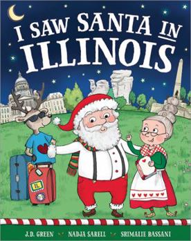 Hardcover I Saw Santa in Illinois Book