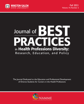 Paperback Journal of Best Practices in Health Professions Diversity, Fall 2021: Research, Education and Policy Book