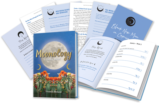 Diary Moonology(tm) Diary 2025 Book