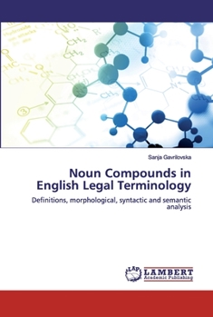 Paperback Noun Compounds in English Legal Terminology Book