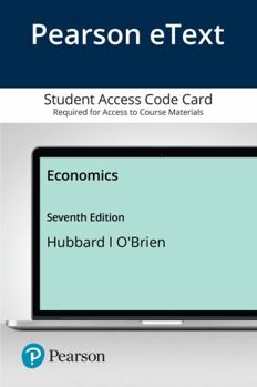 Printed Access Code Pearson Etext Economics -- Access Card Book