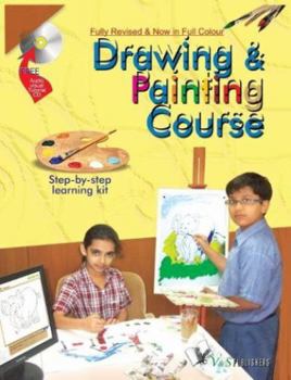 Paperback DRAWING & PAINTING COURSE (With CD) Book