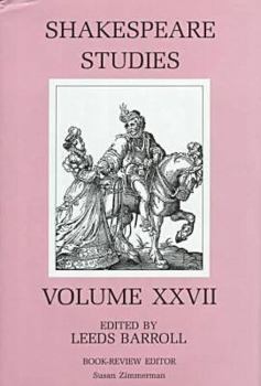 Hardcover Shakespeare Studies, Vol. XXVII Book