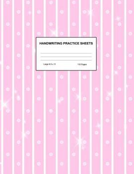 Paperback Handwriting Practice Sheets: Cute Blank Lined Paper Notebook for Writing Exercise and Cursive Worksheets - Perfect Workbook for Preschool, Kinderga Book