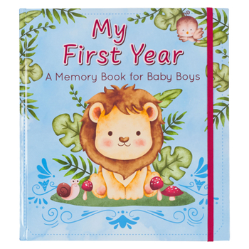 Hardcover With Love My First Year a Memory Book for Baby Boys Blue Keepsake Photo Book