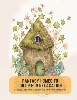 Fantasy Homes to Color for Relaxation: Escape Into The Magical World of Fairy Homes