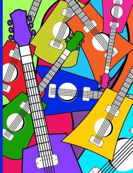 Paperback Ukulele Music Tab Notebook: Large Blank Ukulele Tablature Book: Blank Sheet Music Paper For Songwriters and Musicians: 150 Pages Book