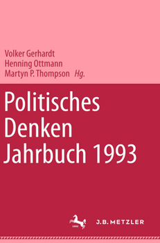 Hardcover Politisches Denken. Jahrbuch 1993 [German] Book