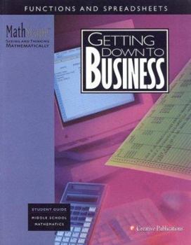 Paperback MathScape: Seeing and Thinking Mathematically, Grade 7, Getting Down to Business, Student Guide Book