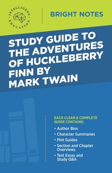 Paperback Study Guide to The Adventures of Huckleberry Finn by Mark Twain Book