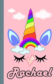 Rachael : Personalized Unicorn Sketchbook for Girls with Pink Name: Rachael: Personalized Unicorn Sketchbook for Girls with Pink Name Doodle, Sketch, Create!