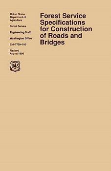 Forest Service Specification for Roads and Bridges