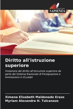 Paperback Diritto all'istruzione superiore [Italian] Book