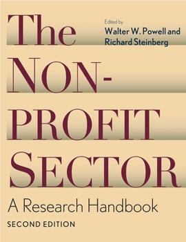 Hardcover The Nonprofit Sector: A Research Handbook Book