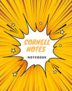 Cornell Notes Notebook: Blank line journal for high school, college, university student , men , Women , size 8X10 inches ,150 pages , Lecture, Note ... , awesome cover, yellow, comic style