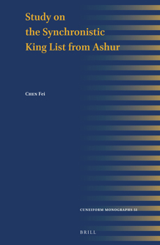 Hardcover Study on the Synchronistic King List from Ashur Book