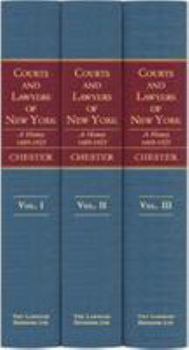 Hardcover Courts and Lawyers of New York: A History, 1609-1925 (1925) Book