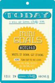 Paperback Mini Goals Notepad Book