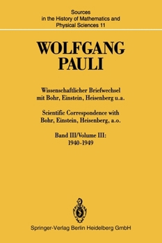 Hardcover Wissenschaftlicher Briefwechsel Mit Bohr, Einstein, Heisenberg U.A. / Scientific Correspondence with Bohr, Einstein, Heisenberg, A.O.: Band III/Volume [German] Book