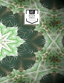 Sheet Music Notebook: Prickly Flower - Blank Sheet Music, Large Notebook